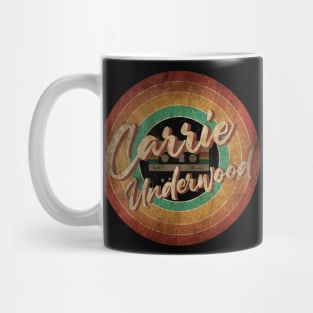 Carrie Underwood Vintage Circle Art Mug